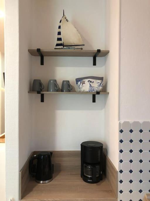 Emily'S Deichbude In Einer Historischen Villa In Dornumersiel Eksteriør billede